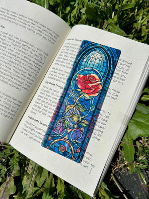 Beauty and the Beast Rose Bookmark