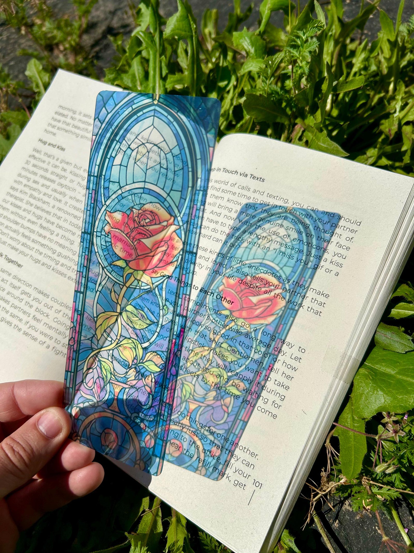 Beauty and the Beast Rose Bookmark