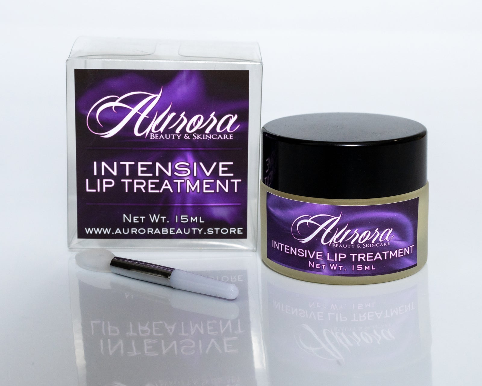 Tratamiento intensivo para labios con pincel de silicona, totalmente natural